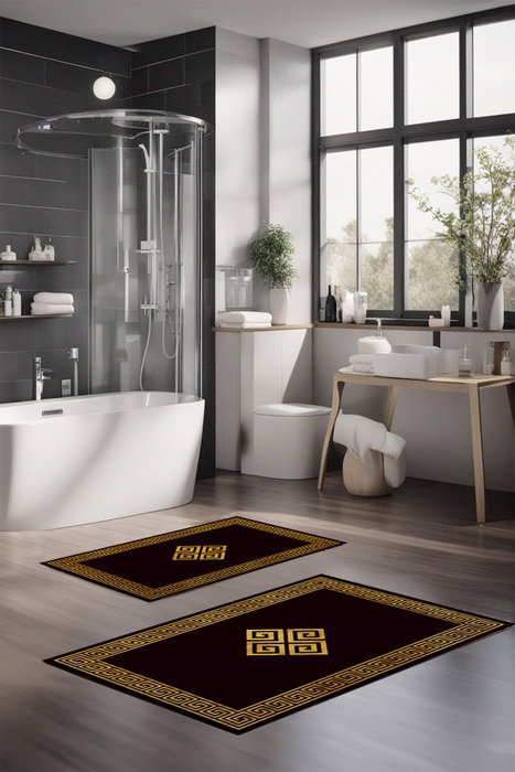 Mijölnir Juego de alfombrillas de baño CT-5073 de 2 piezas Mijölnir Juego de alfombrillas de baño CT-5073 de 2 piezas